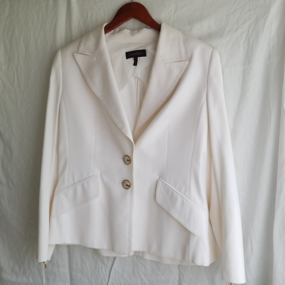 White Escada Suit